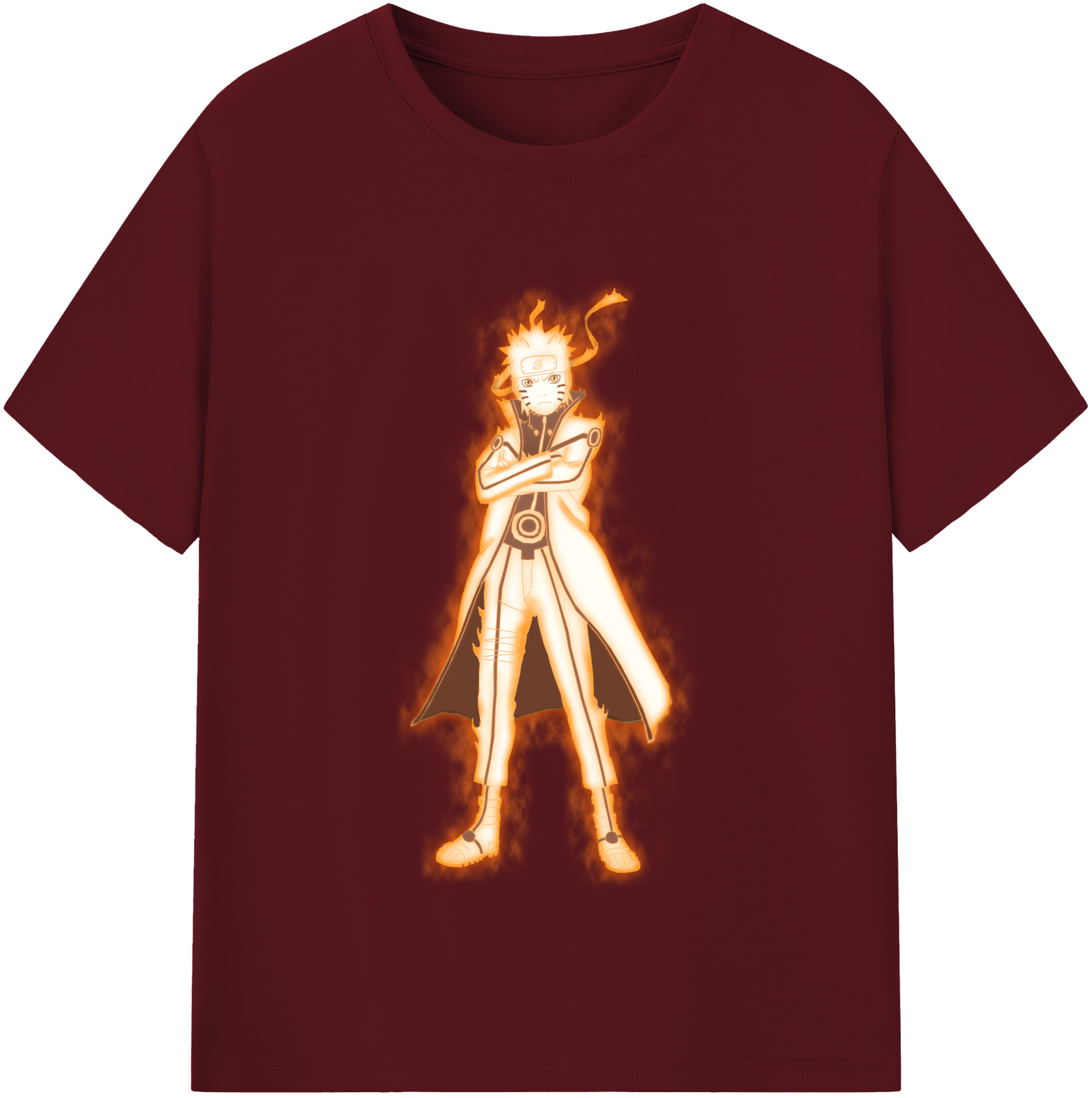 （画像用） NARUTO -ナルト- うずまき ナルト Uzumaki Naruto 綿100％半袖Tシャツ（フロントプリント）